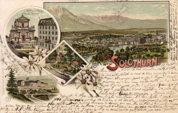 SUISSE  SO  Gruss Aus  Solothurn  Carte Lithographique - Soleure