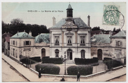 77 - B21019CPA - CHELLES - La Mairie Et La Place - Très Bon état - SEINE-ET-MARNE - Chelles