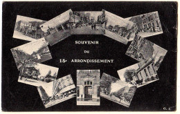 75 - B20082CPA - ARR.15 - Souvenir - Carte Vues Multiples - Bon état - PARIS - Arrondissement: 16