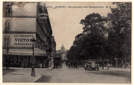 75 - B20013CPA - ARR 17 - Boulevard Des Batignolles, Brasserie VICTOR - Assez Bon état - PARIS - Distrito: 17