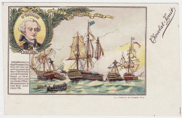 0 - F20606CPA - BATEAUX - LOUIT - D'  ESTAING - Combat De La Grenade  1779 - Parfait état - THEMES - Segelboote