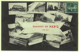 75 - B19208CPA - PARIS - ARR. 07 - Souvenir - Vues Multiples - Très Bon état - PARIS - Arrondissement: 07