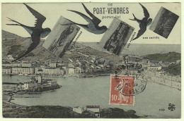 66 - B19147CPA - PORT VENDRES - Portez Lui Mes Amities - Hirondelles - Très Bon état - PYRENEES-ORIENTALES - Port Vendres