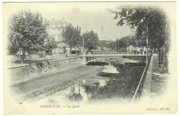 66 - B19128CPA - PERPIGNAN - Les Quais - Carte Pionniere - Parfait état - PYRENEES-ORIENTALES - Perpignan