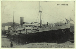 66 - B19135CPA - PORT VENDRES - Le Theodore Mante, Nouveau Paquebot - Bon état - PYRENEES-ORIENTALES - Port Vendres