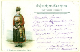 0 - B18414CPA - SUISSE - FREIBURG - FRIBURG - Costumes Suisses - Carte Pionniere - Bon état - EUROPE - Fribourg