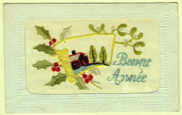 0 - F19228CPA - CARTE BRODEE - Bonne Annee - Très Bon état - FANTAISIES - Gatos