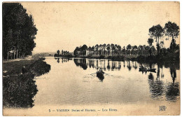 77 - B21428CPA - VAIRES - Les Rives - Barques, Pecheurs - Très Bon état - SEINE-ET-MARNE - Vaires Sur Marne