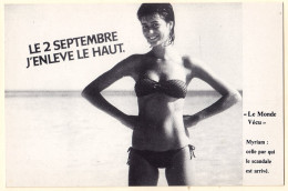 0 - F20263CPM - LE MONDE VECU - Serie 3D - 428  - Le 2 Septembre J'enleve Le Haut - Myriam - Affichage Avenir - Très Bon - Fotografie