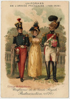 0 - F21302PAP - CHROMO - RIQLES - UNIFORMES - Garde Royale - Restauration - Ariste BOULINEAU - Très Bon état - THEMES - Otros & Sin Clasificación