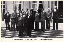0 - F20164CPM - LE MONDE VECU - Serie H - 983 - 23/03/83 - Troisieme Gouvernement MAUROY - Très Bon état - THEMES - Manifestazioni