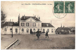 21 - B23463CPA - CHATILLON SUR SEINE - La Gare - Bon état - COTE-D'OR - Chatillon Sur Seine