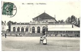 19 - B23416CPA - BRIVE - Le Theatre - Landeau Et Nourrice - Parfait état - CORREZE - Brive La Gaillarde