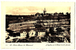 25 - B20092CPA - LES COMBES - REMONOT - Eglise NOTRE DAME Et Hotel De La Grotte - Parfait état - DOUBS - Other & Unclassified