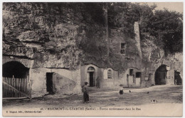 72 - B21164CPA - BEAUMONT LA CHARTRE - Ferme Entierement Dans Le Roc - Bon état - SARTHE - Beaumont Sur Sarthe