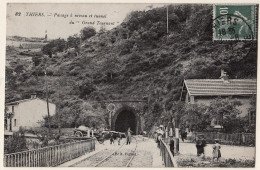 63 - B18907CPA - THIERS - Passage A Niveau Et Tunnel Du Grand Tournant - Très Bon état - PUY-DE-DOME - Thiers