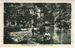 24 - B26001CPA - ST SAINT AULAYE - Le Moulin Sur La Dronne - Barque - Très Bon état - DORDOGNE - Other & Unclassified