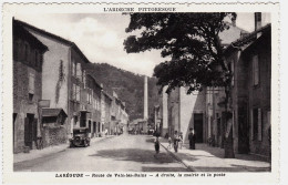 7 - B21220CPA - LABEGUDE - Route De Vals Les Bains - A Droite, Mairie Et Poste - Parfait état - ARDECHE - Other & Unclassified