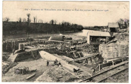 24 - B26076CPA - TUILIERES - Barrage - Etat Des Travaux Fevrier 1906 - Très Bon état - DORDOGNE - Other & Unclassified