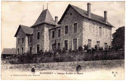 19 - B23442CPA - MASSERET - Groupe Scolaire Et Mairie - Bon état - CORREZE - Sonstige & Ohne Zuordnung