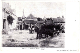 60 - B23499CPA - MERU - Dans La Ferme JAGGI - Attelage - Carte Pionniere - Très Bon état - OISE - Meru