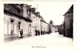 72 - B23504CPA - AVESSE - Rue Bien Animée - Parfait état - SARTHE - Autres & Non Classés