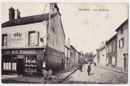 91 - B22654CPA - MASSY - Rue Gambetta, Café PARISIEN - Bon état - ESSONNE - Massy