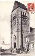 45 - B22541CPA - LA FERTE SAINT AUBIN - L' Eglise - Café MONTAGNE -épicerie Rouennerie - Parfait état - LOIRET - La Ferte Saint Aubin