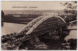 77 - B21110CPA - CHAMPAGNE SUR SEINE - La Passerelle - Très Bon état - SEINE-ET-MARNE - Champagne Sur Seine