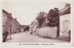 72 - B22832CPA - SOULIGNE FLACE - Arrivée Par Le Mans - Très Bon état - SARTHE - Autres & Non Classés