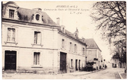 37 - B22567CPA - AVOINE - Carrefour  Routes  Chinon Et  Savigny - Parfait état - INDRE-ET-LOIRE - Autres & Non Classés