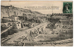 24 - B26077CPA - TUILIERES - Barrage - Chantiers Coté Est - 20 Octobre 1905 - Très Bon état - DORDOGNE - Other & Unclassified