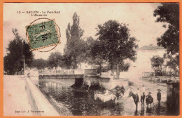 17 - B34232CPA - SAUJON - Pont Neuf . Abreuvoir - Franchise Militaire N° 3 - Très Bon état - CHARENTE-MARITIME - Saujon