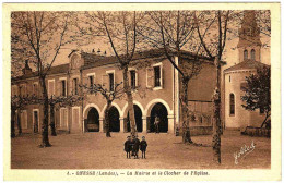 40 - B25420CPA - ONESSE - Mairie Et Clocher De L' église - Parfait état - LANDES - Other & Unclassified