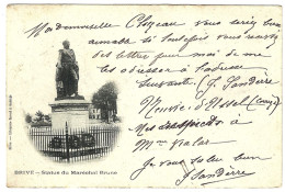 19 - B23403CPA - BRIVE - Statue Du Marechal Brune - Carte Pionniere - Très Bon état - CORREZE - Brive La Gaillarde