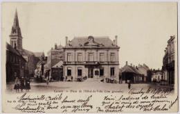 59 - B23175CPA - CAUDRY - Place De L' Hotel De Ville - Carte Pionniere - Très Bon état - NORD - Caudry