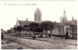 78 - B23179CPA - LE PERRAY - La Mairie Et L' Eglise - Parfait état - YVELINES - Le Perray En Yvelines