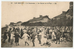 40 - B26590CPA - CAPBRETON - CAP BRETON - Le Sanatorium. Les Enfants Sur La Plage. - Bon état - LANDES - Capbreton