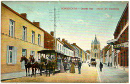 - T26399CPA - BONSECOURS - Belgique - Grande Rue - Départ Des Tramways - Très Bon état - EUROPE - Péruwelz