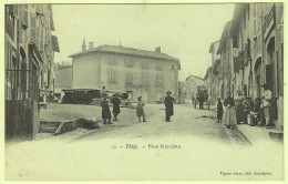 69 - B19302CPA - THISY - Place Saint Jean, Gendarmerie - Carte Pionniere - Parfait état - RHONE - Thizy
