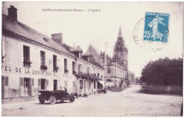 61 - B23071CPA - LE PIN LA GARENNE - L' Eglise - Hotel De La CROIX D' OR - Olivier DENIS - Très Bon état - ORNE - Other & Unclassified