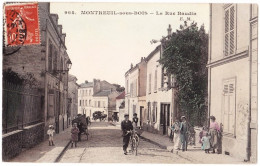 93 - B22568CPA - MONTREUIL SOUS BOIS - La Rue Baudin - Très Bon état - SEINE-SAINT-DENIS - Montreuil