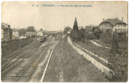 47 - B26601CPA - TONNEINS - Vue Prise Du Pont De Germillac . Train - Bon état - LOT-ET-GARONNE - Tonneins