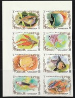 AJMAN - N°1312/9 ** NON DENTELE  (1972) Poissons - Adschman