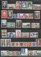 FRANCE-37 SUPERBES TIMBRES NEUFS * * AVEC SERIE COMPLETE-1 PAIRE-   GOMMES PARFAITES -DE 1950-55 - Unused Stamps