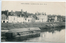 CPA Non écrite * SAINT AVERTIN Les Bords Du Cher * Le Bateau Lavoir En Gros Plan * Editeur H.B. N°76 - Saint-Avertin