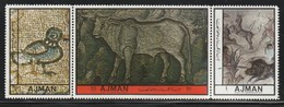 AJMAN - 3 Timbres** (1972) Mosaïque - Ajman