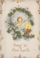 ENGEL WEIHNACHTSFERIEN Feiern & Feste Vintage Ansichtskarte Postkarte CPSM #PAH144.DE - Engelen