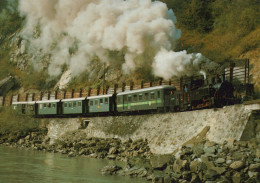 ZUG Schienenverkehr Eisenbahnen Vintage Ansichtskarte Postkarte CPSM #PAA764.DE - Trains