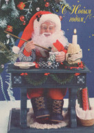 PÈRE NOËL Bonne Année Noël Vintage Carte Postale CPSM #PBL512.FR - Santa Claus